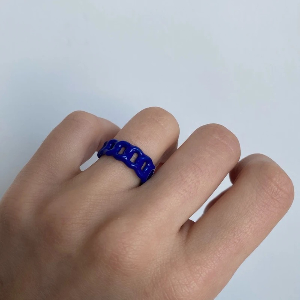 ⭐️2 for $30⭐️ Evryjewels Pop Rocks Royal Blue Enamel Ring